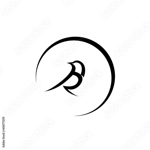 unique alphabet "R" logo vector