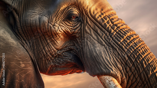african elephant created with Generative AI technology © Robert Herhold