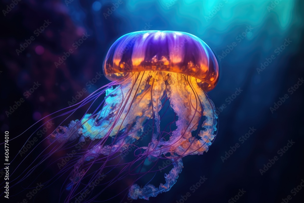 Mesmerizing translucent jellyfish Mesmerizing translucent jellyfish