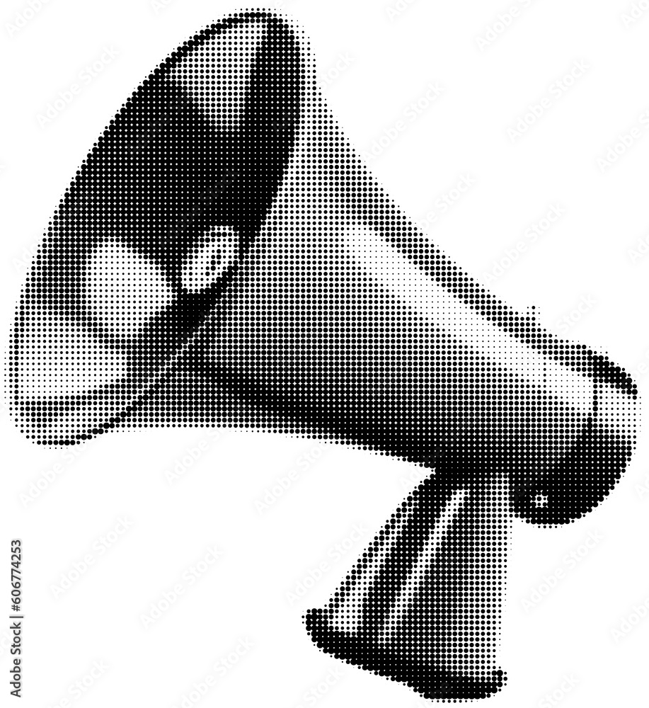 Fotografie Halftone Loudspeaker