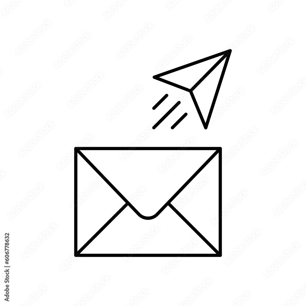 Paper plane Outline Vector Icon that can easily edit or modify
Paper plane Outline Vector Icon that can easily edit or modify