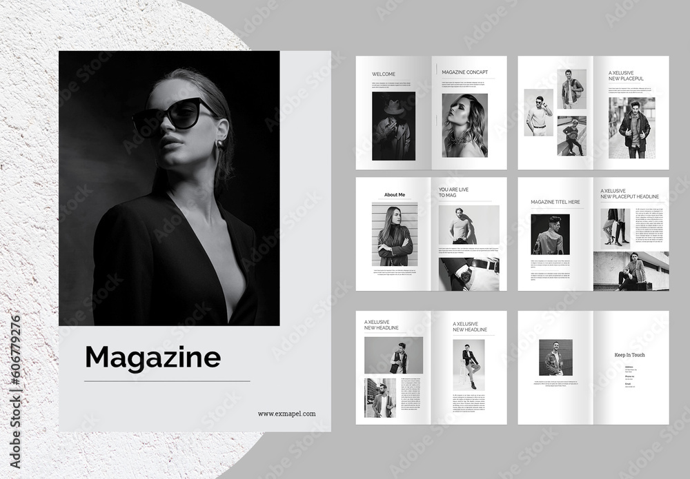 Portfolio Magazine Template Stock Template | Adobe Stock