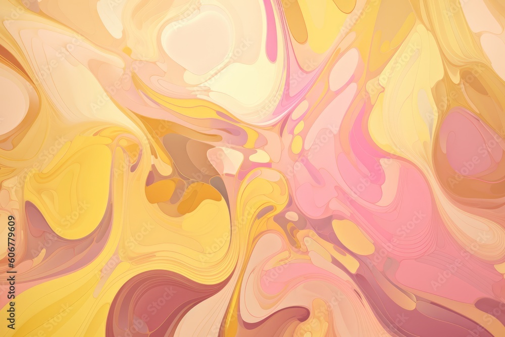 Soft yellow and pink abstract background, Generative ai Soft yellow and pink abstract background, Generative ai