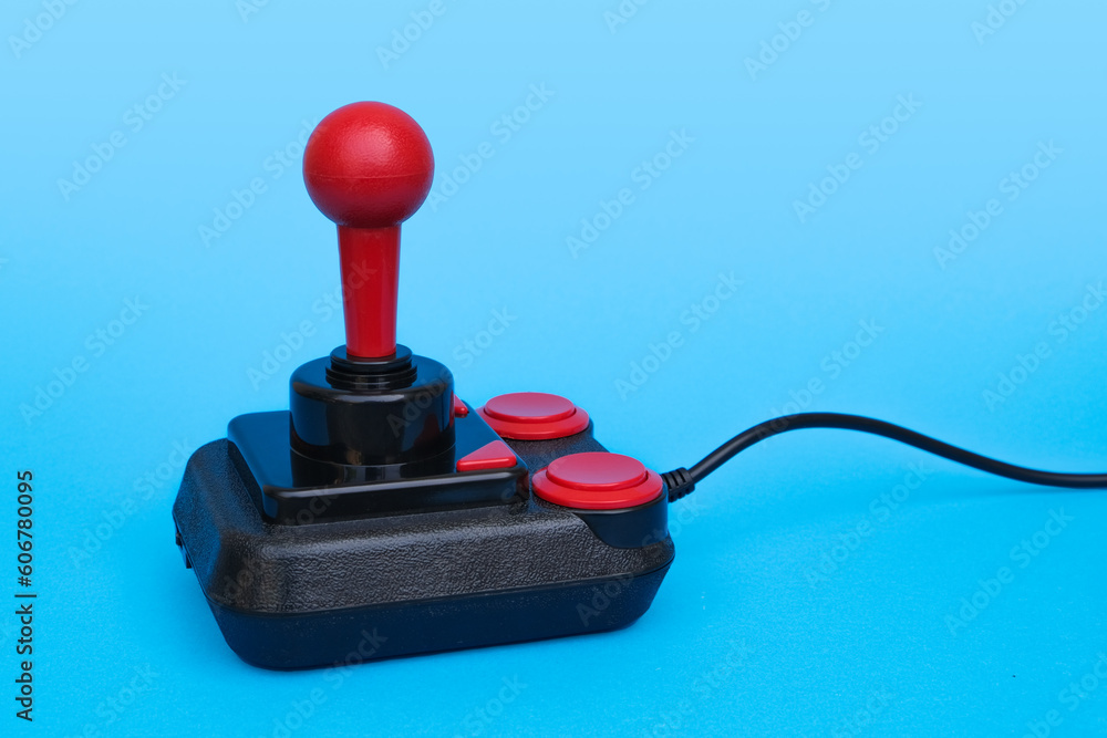 Foto joystick classic black with red buttons