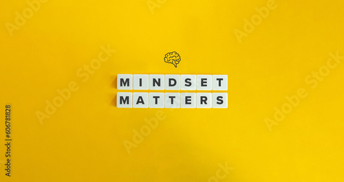 Mindset Matters Banner. Minimal Aesthetic.