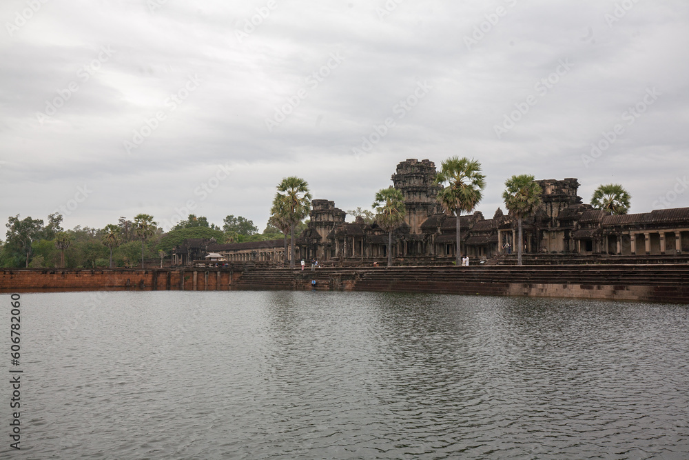 Angkor Wat, is a Temple complex and one of most important archaeological sites in South-East Asia. Also described as Hindu-Buddhist temple