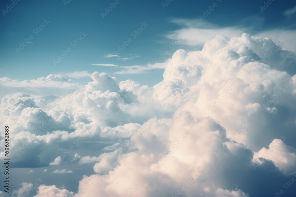 Soft and fluffy cloud texture background, Generative ai Soft and fluffy cloud texture background, Generative ai