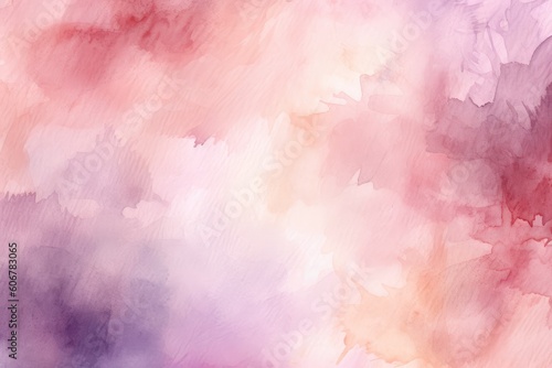 Soft and subtle watercolor background in shades of pink, generative ai