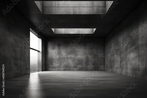 dark abstract modern concrete interior backdrop © Exotic Escape