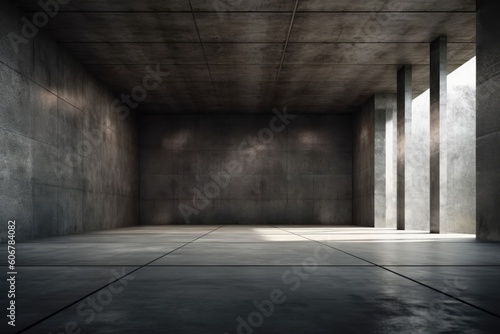 dark abstract modern concrete interior backdrop