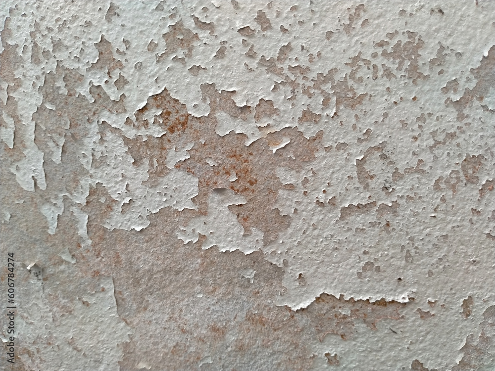 Obraz premium Paint peeling off the walls of the house. caused by wetness and non-standard colors.
