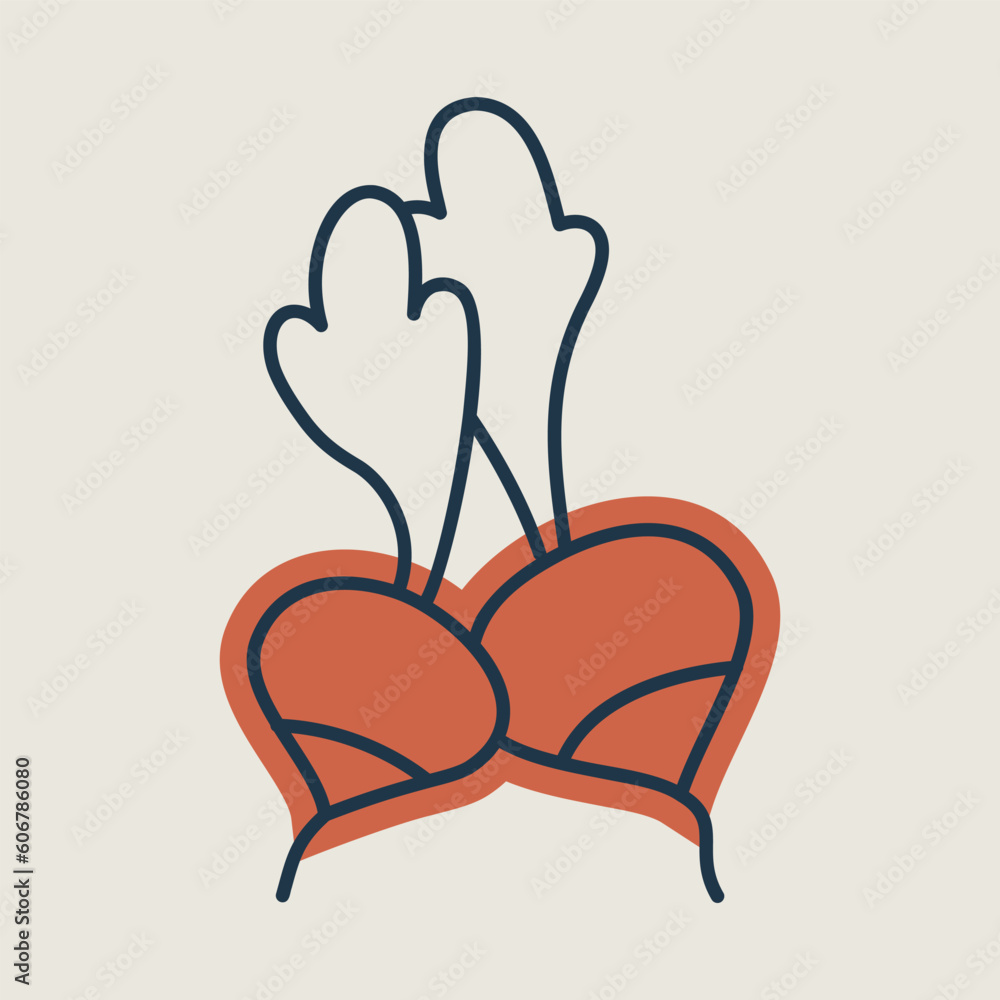 Radish isolated design vector icon. Vegetable sign Radish isolated design vector icon. Vegetable sign