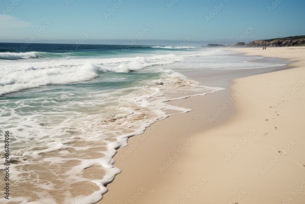 Ai generated illustration of sea and sand