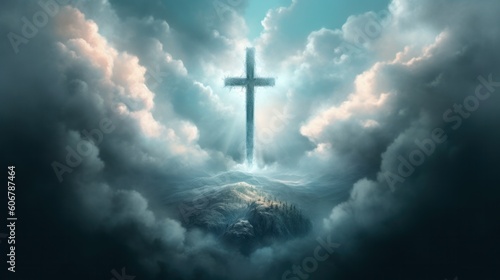 Symbol of Cross in Heaven © Left