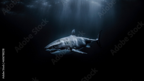 Great White Shark Under The Sea © paul