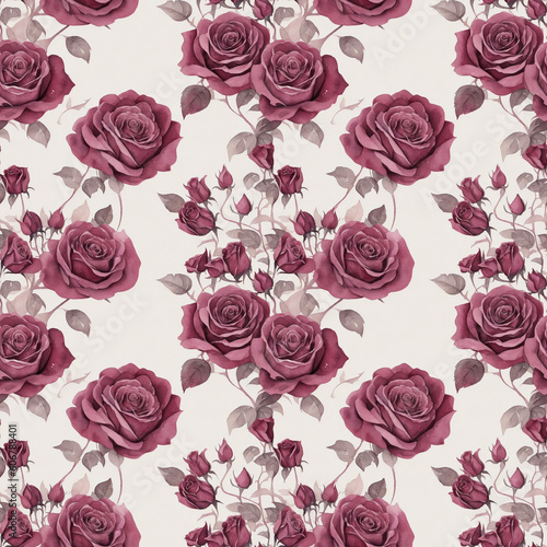 seamless pattern with roses © Алена Харченко