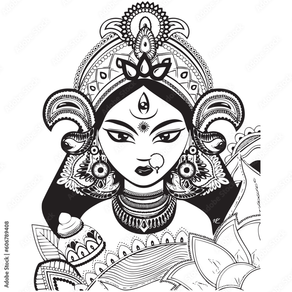 Durga Maa Vector File, Maa Durga Vector, Durga Maa Vector File, Maa Durga Vector,
