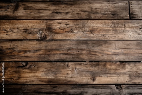 Rustic and weathered wood panel background with texture, Generative ai
