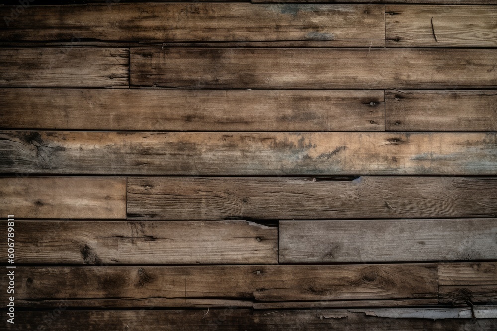 Rustic and weathered wood panel background with texture, Generative ai Rustic and weathered wood panel background with texture, Generative ai