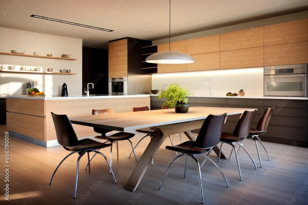 interior design of modern minimalistic kitchen interior design of modern minimalistic kitchen