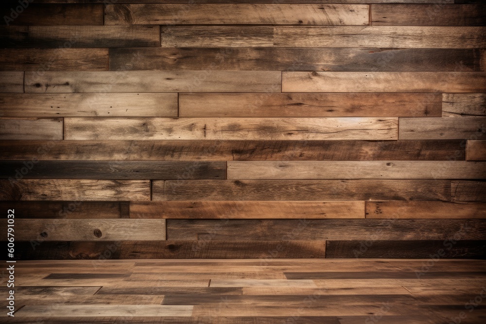 Rustic woold plank wall, Generative ai Rustic woold plank wall, Generative ai