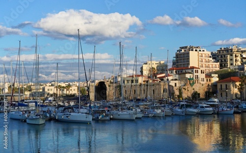 View of Heraklion (Candia) in Crete, Grecia.  Greek travel, tour tourism, vacation concept  photo