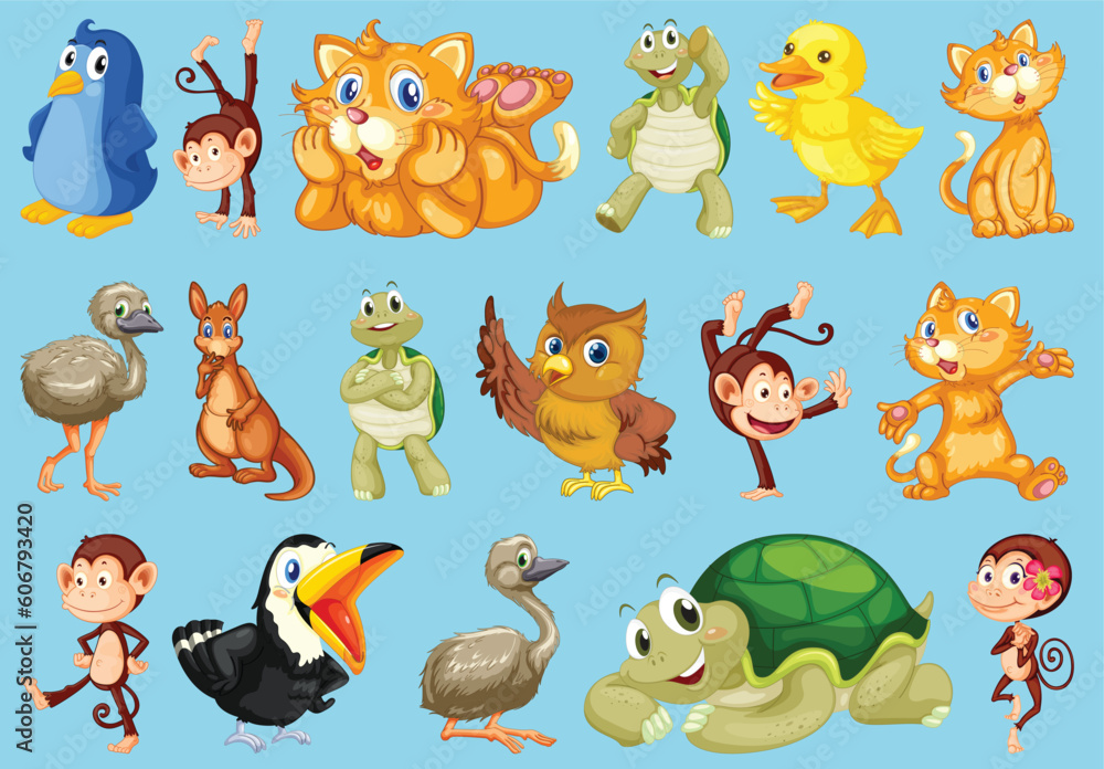 Set of wild animal By The greatest graphics
