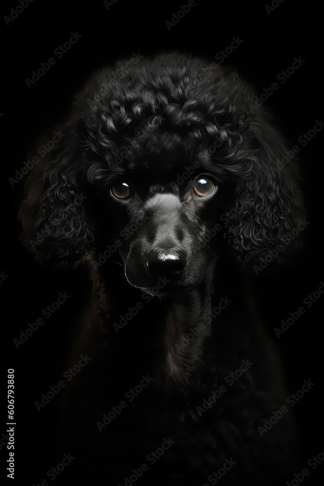 Poodle Dog Silhouette - Elegance in Black Poodle Dog Silhouette - Elegance in Black