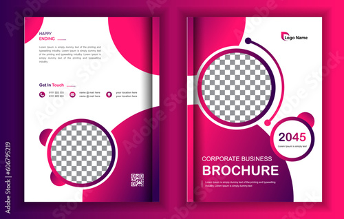 Business brochure cover design vector template or Corporate book cover design in A4. Can be adapt to Annual Report, Magazine, Poster, Business Presentation, Portfolio, Flyer,  catalog.