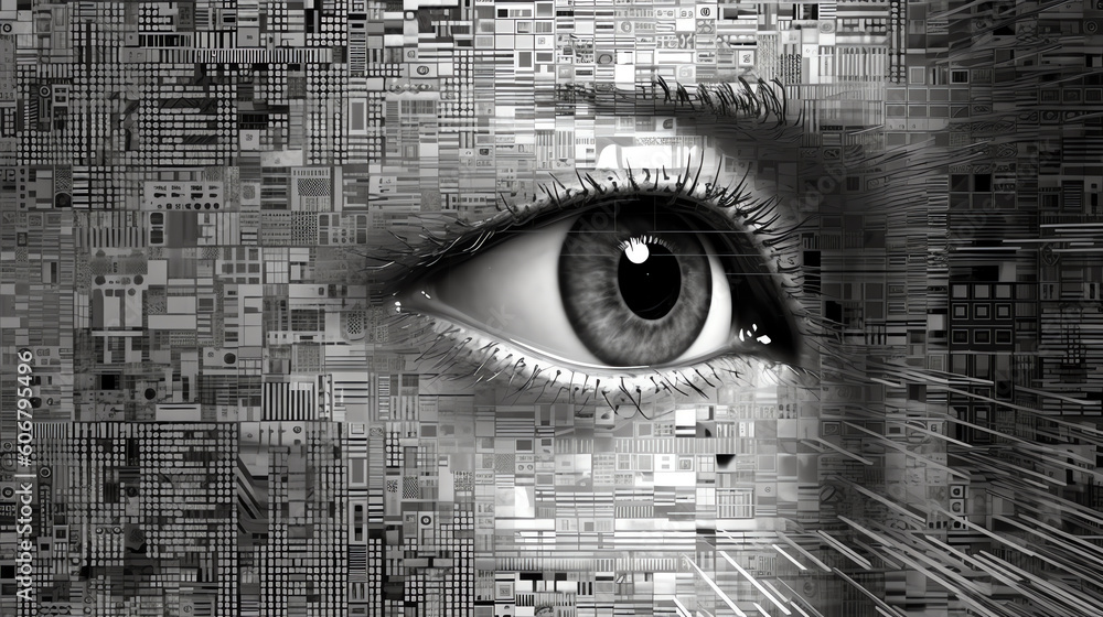 The complexity of digital ethics background. generative AI - obrazy, fototapety, plakaty 