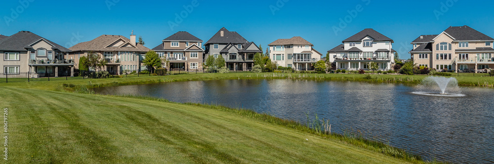 The Willows golf course and homes in Saskatoon, Saskatchewan