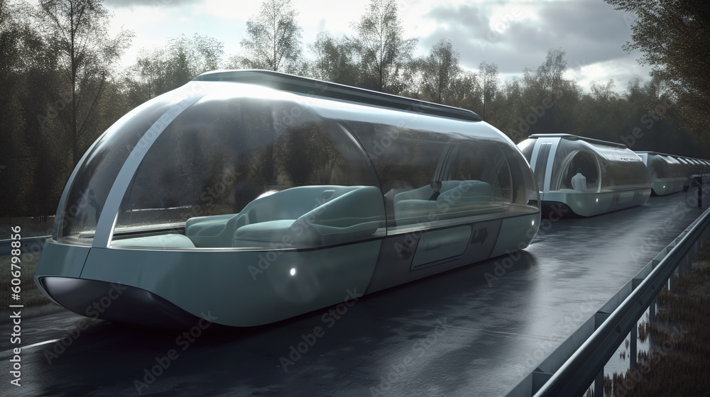 Eco-Friendly Commuting in 2048 - AI Generated