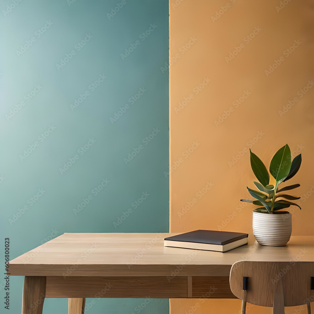 Simple Interior Design with Wood Table Simple Interior Design with Wood Table