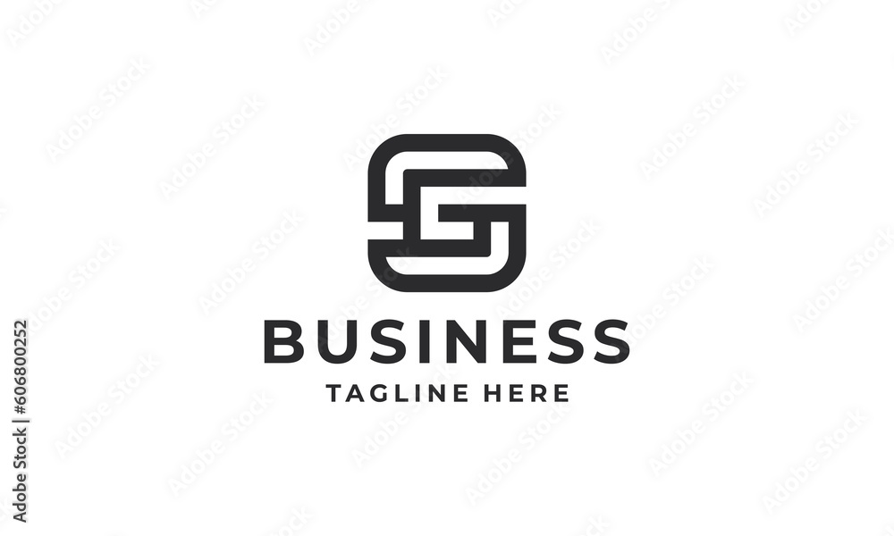 Initials SG or GS logo design. Initial letter logo design vector Initials SG or GS logo design. Initial letter logo design vector