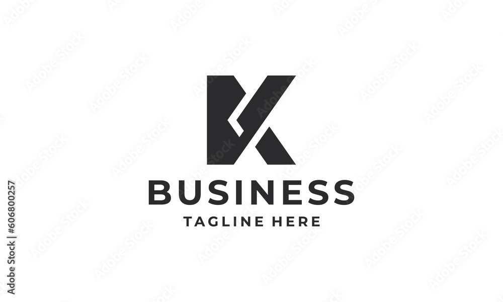 Initials K logo design. Initial letter logo design vector Initials K logo design. Initial letter logo design vector