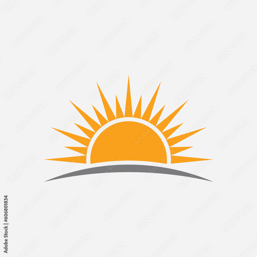 Golden Horizon: A Radiant Perfect Sunrise Icon logo Golden Horizon: A Radiant Perfect Sunrise Icon logo