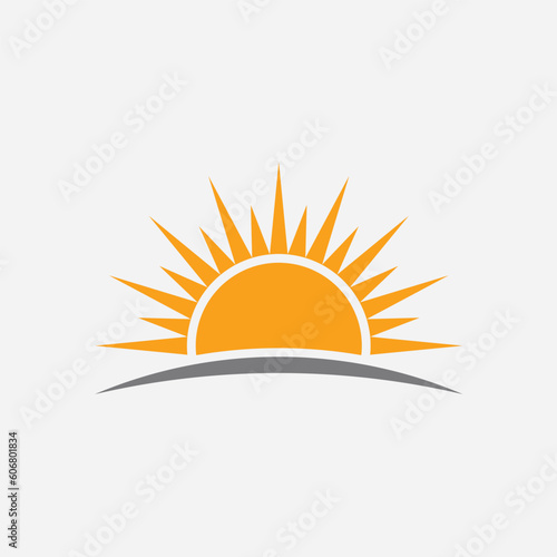 Golden Horizon: A Radiant Perfect Sunrise Icon logo