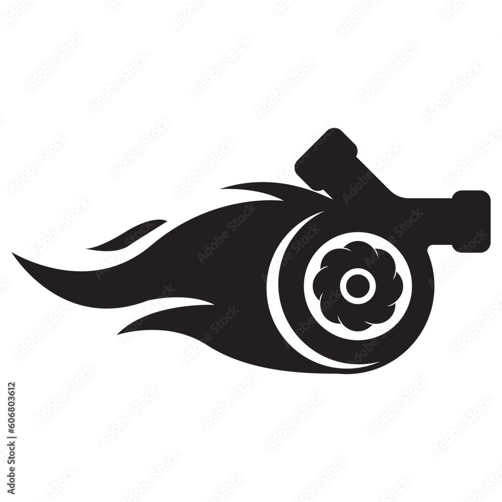 Fotografie Turbo logo icon,illustration design template.