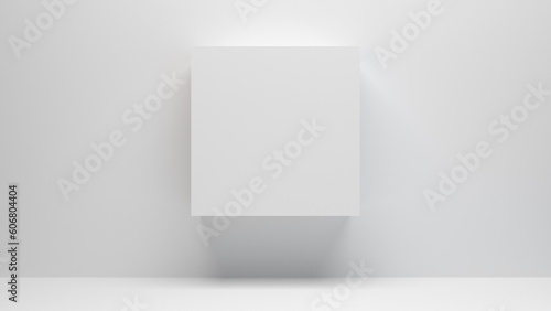 blank white box on white background © pikopixel