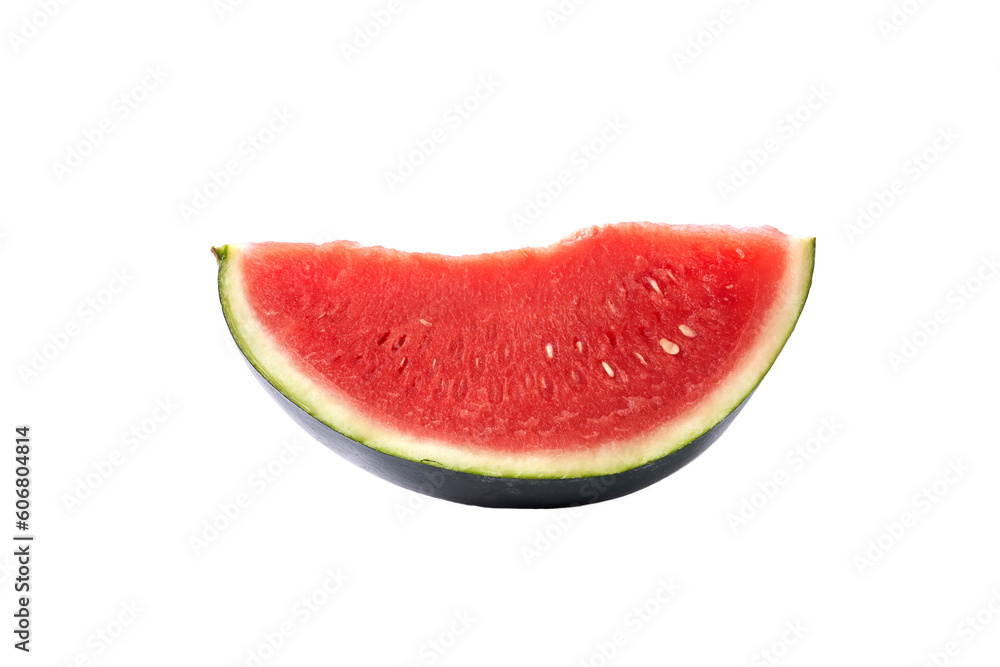 Cut watermelon on white background. Cut watermelon on white background.