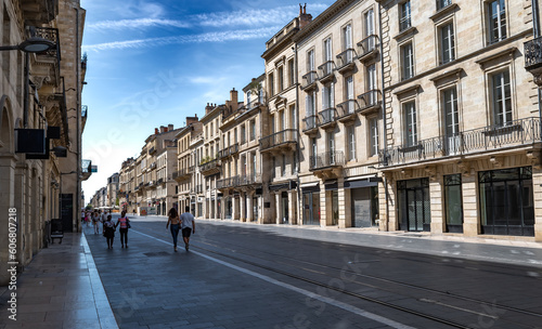 Street Cours De L'Intendance In The City Of Bordeaux In France © grafxart