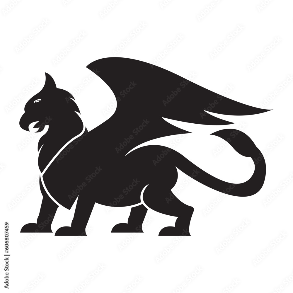 Griffin logo icon,illustration design template vector.