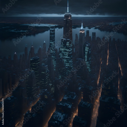 Ciudad de Nueva York de noche
