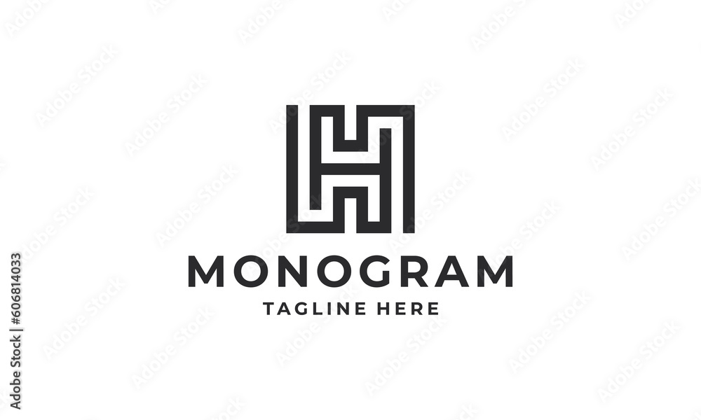 Initial H logo design. Initial letter logo design vector Initial H logo design. Initial letter logo design vector