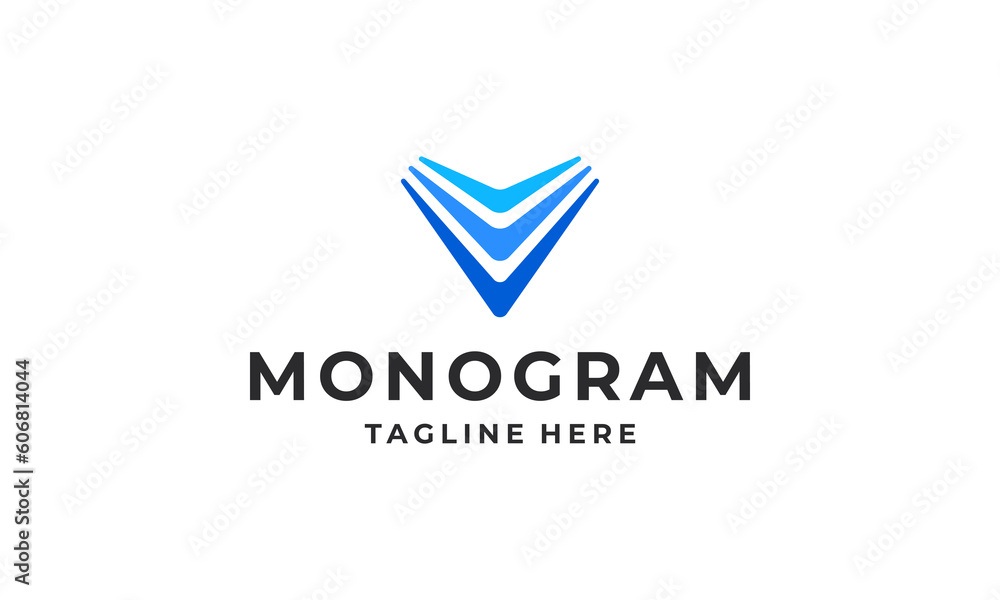 Initial V logo design. Initial letter logo design vector Initial V logo design. Initial letter logo design vector