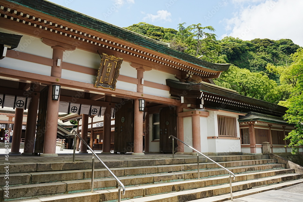 Terukuni-jinja Shrine in Kagoshima, Japan - 日本 鹿児島 照國神社