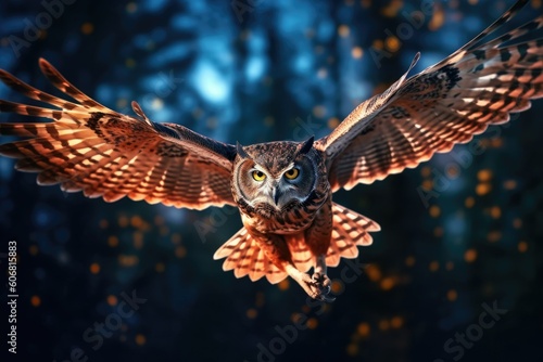 Captivating Sight of a Night Owl