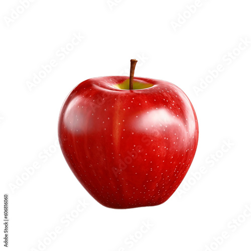 Apple on a transparent background (Created by AI)