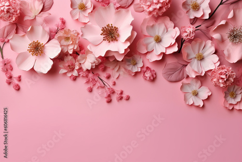 ピンク桜と背景 © rrice