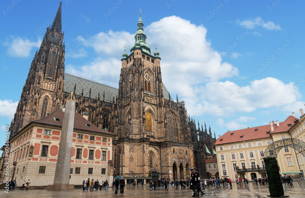 Fototapeta premium Prague Castle Cathedral of Saint Vitus 
